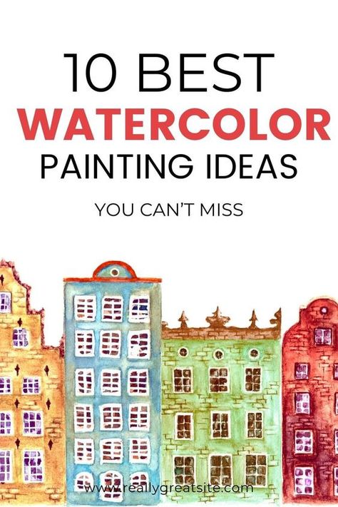 10 easy watercolor ideas for beginner step by step techniques | watercolor painting for beginner #watercolor#watercolorforbeginners Things To Paint With Watercolor, Water Colour Painting Ideas Inspiration, Easy Watercolor Ideas, Watercolor Birds Tutorial, Watercolour Practice, Abstract Watercolor Paintings Tutorials, Artist Hue, Boy Painting, Beginner Watercolor