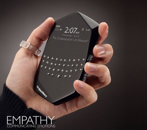 blackberry empathy.. after 2 years this is still the most appealing concept phone ever! Futuristic Phones, Blackberry Smartphone, Concept Phones, Smartphone Gadget, Phone Gadgets, Futuristic Technology, Technology Gadgets, Digital Technology, Blackberry Phone