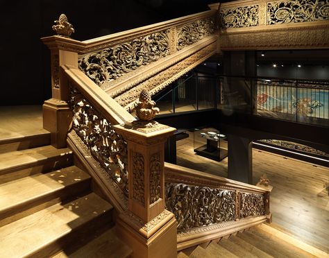 Attributed to Edward Pearce | Staircase from Cassiobury Park, Hertfordshire | British | The Met Museum Staircase, Marble Sheets, Ranch House Exterior, Treads And Risers, Wooden Staircases, Exterior Makeover, Timber Cladding, Georgian Homes, Grand Staircase