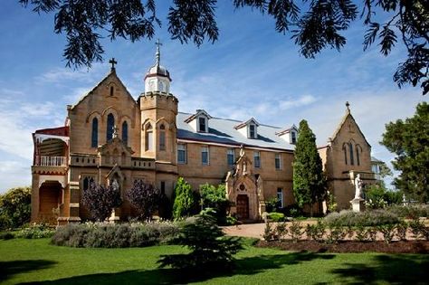 Abbey of the Roses, Warwick, Queensland Country Manor House, Castle Wedding Venue, Gothic Buildings, Destination Wedding Venues, Victorian Gothic, Manor House, Wedding Locations, Queensland, Bed And Breakfast