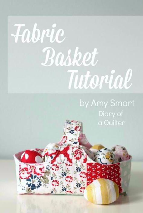 Sewing Crafts To Make and Sell - Fabric Basket Tutorial - Easy DIY Sewing Ideas To Make and Sell for Your Craft Business. Make Money with these Simple Gift Ideas, Free Patterns, Products from Fabric Scraps, Cute Kids Tutorials #sewing #crafts Diary Of A Quilter, Baby Quilt Tutorials, Fabric Basket Tutorial, Beginning Quilting, Projek Menjahit, Sewing To Sell, Fabric Basket, Beginner Sewing Projects Easy, Crafts To Make And Sell