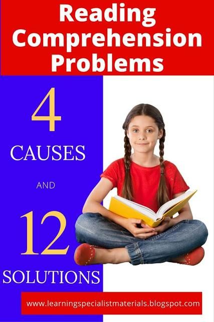 I'm sure most you have experienced the act of reading a book while your mind was wandering elsewhere. Consequently, you can probably appreciate how easy it is for youngsters to miss meaning while reading. Although teachers, reading specialists and even parents spend an enormous amount of time instructing young learners how to decode the written word, they often neglect to fully teach the metacognitive skills required to comprehend text. What are the Common Causes of Reading Compre Learning Specialist, Reading Problems, Multisensory Learning, Teaching Comprehension, Dyslexic Students, Pre Reading Activities, Sensory Learning, Learning Reading, Reading Comprehension Strategies