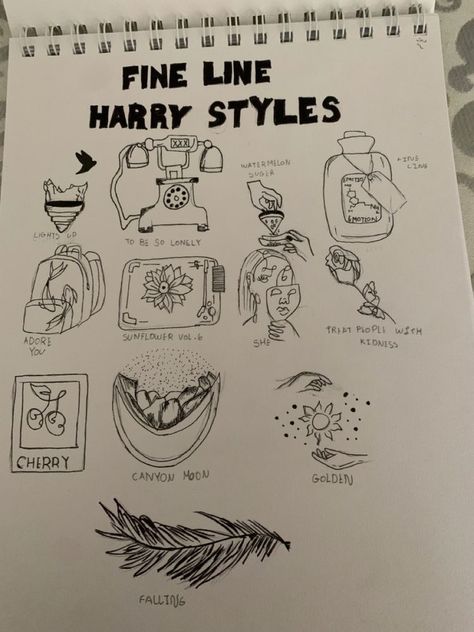 Harry Styles Themed Tattoos, Harry’s House Tattoo Ideas, Harry Styles Tattoos Ideas, Harry Styles Tattoos Inspiration, 1d Tattoos, Harry Styles Inspired Tattoos, One Direction Tattoos, Harry Tattoos, Harry Styles Drawing