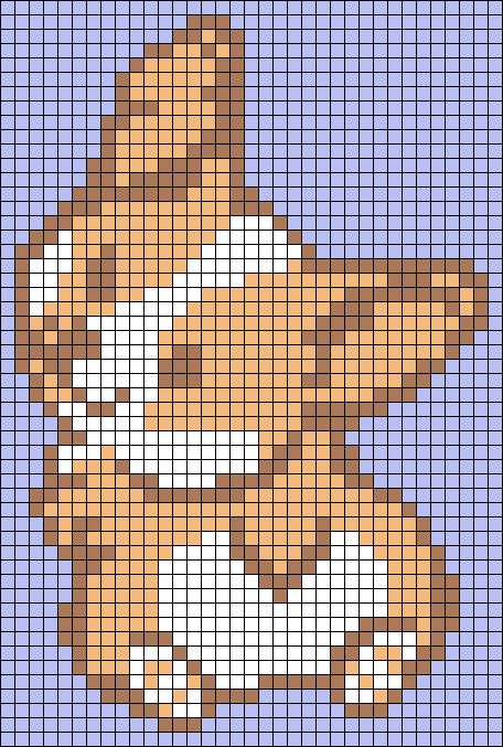 Alpha pattern #134893 | BraceletBook Corgi Cross Stitch Pattern Free, Yorkie Pixel Art, Cute Dog Pixel Art, Corgi Alpha Pattern, Dog Tapestry Crochet, Corgi Cross Stitch Pattern, Corgi Pixel Art, Gudetama Pixel Art, Dog Alpha Pattern