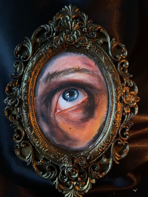 Feast Your Eyes On This Dark Academia Art | Book Riot Eye Oil Painting, Dark Academia Painting, Victorian Gothic Home Decor, Painting Victorian, Dark Academia Gothic, Home Decor Dark, Decor Dark Academia, Dark Academia Art, Crow Painting