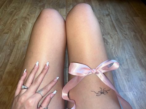 coquette, coquette aesthetic, bows, pink bows, pink ribbon, ribbon, tattoos, bow tattoos, rings, jewelry, pink feed, aesthetic Estilo Ivy, Ribbon Tattoos, Angel Cake, Miss Dior, Doll Parts, Just Girly Things, Divine Feminine, Pink Ribbon, Pink Bow