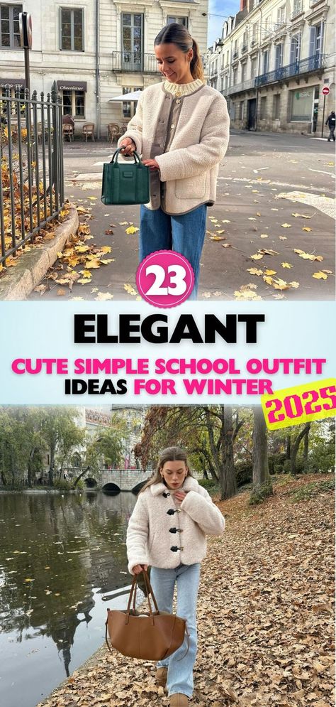 Discover the best school outfit ideas for winter. From trendy layers to cozy textures, find inspiration for cold-weather fashion that’s both practical and chic. Trip Outfit Ideas Winter, Winter Outfit Inspo School, Field Trip Outfit Ideas, School Field Trip Outfit, Cozy Winter Outfits For School, Field Trip Outfit, Outfit Inspo School, Outfit Ideas For Winter, Outfits Church