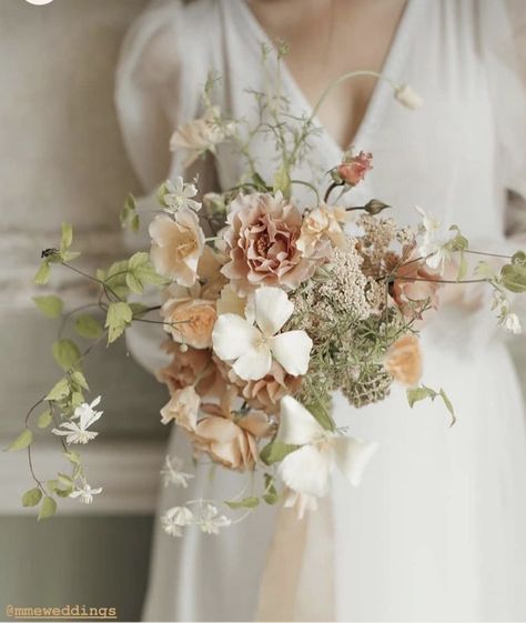 Neutral Wedding Bouquet, Hart Floral, Studio Mondine, Blush Wedding Flowers, Bridal Bouquet Flowers, Ethereal Wedding, Wedding Flower Inspiration, Wildflower Bouquet, Wildflower Wedding