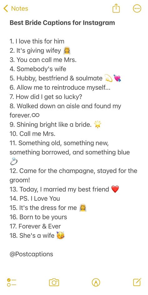 Soon To Be Bride Quotes, Nikah Captions For Instagram, Best Friend Getting Married Caption, I Said Yes Captions Instagram, Married Bio For Instagram, Desi Wedding Captions, Wedding Captions For Bride, Nikkah Captions, Married Captions Instagram