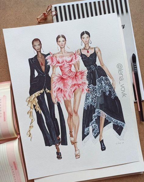 Sketching Fashion, Fashion Design Inspiration, Fashion Model Sketch, Fashion Dream Job, Fashion Figure Drawing, Fashion Illustrations Techniques, Fashion Drawing Sketches, Fashion Illustration Sketches Dresses, Fashion Design Sketchbook