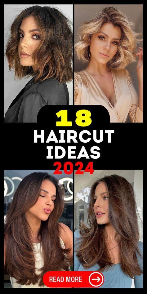 Embrace the upcoming year with a fresh, invigorating haircut from our 2024 collection. With a diverse array of options suitable for medium, short, and long hair, as well as styles that cater to the preferences of women over 40, we offer a rich tapestry of possibilities. Whether your heart beats for curly, wavy, or straight hair, our haircut ideas are poised to catapult you into a realm of cool and stylish elegance as you prepare to step into the year ahead with renewed vigor and flair Hair Cut 2024 Girl, Hair Cut Style For Girls 2023, Trend Haircut 2023 Women, Haircut 2024 Trends Women Long, Haircut 2023 Trends Women Medium, Stepped Haircut, Hair Trends 2024 Haircuts Women Medium, Women’s Haircuts 2023, Haircut Trends 2023 Women