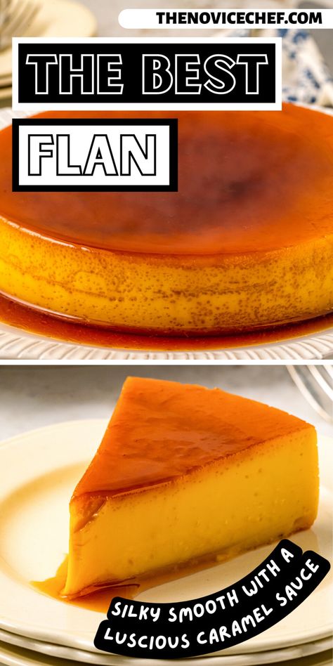 Easy Flan Recipe Condensed Milk, Flan Dessert Recipes, Spanish Desserts Easy, Flan Recipe Mexican, Caramel Flan Recipe, Easy Flan Recipe, Filipino Leche Flan, Spanish Flan Recipe, Spanish Flan