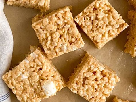 Weeknight Desserts, Best Rice Krispie Treats Recipe, Condensed Milk Recipe, Rice Krispie Treats Recipe, Homemade Rice Krispies Treats, Rice Crispy Treats Recipe, Brown Eyed Baker, Kids Treats, Recipe Cookies