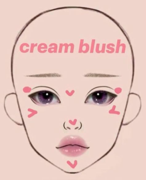 Drawing Makeup, Asian Makeup Tutorials, Korean Makeup Tips, Trilogy Tour, Gyaru Makeup, Face Charts, Make Up Tutorials, Simple Makeup Tips, Makeup Tutorial Step By Step