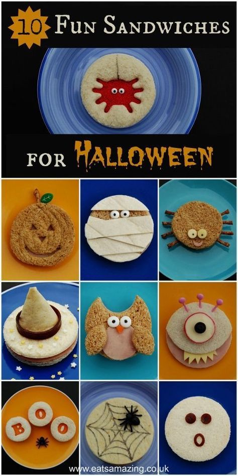 Witch Lunch Ideas, Witch Sandwiches, Halloween Themed Sandwiches, Halloween Sandwiches For Kids, Themed School Lunches, Halloween Sandwiches Parties Food, Fun Sandwich Ideas, Halloween Sandwich, Fun Sandwiches