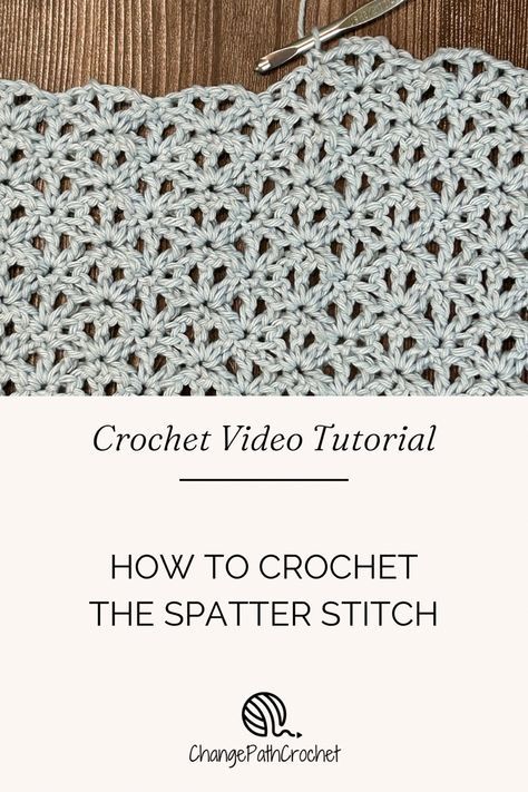 Diamond Lace Stitch Crochet Free Pattern, Crochet Flower Stitch Pattern, Flower Stitch Crochet, Crochet Lace Stitches, Lacy Crochet Stitches, Mesh Crochet Stitch, Crochet Shells, Practical Crochet, Lap Blankets