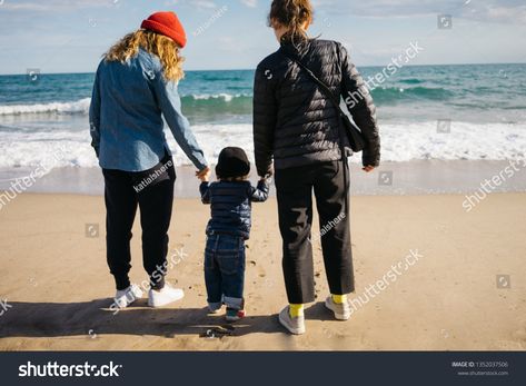 Adopted Family, Vector Character Design, At The Sea, Beach Family, Vector Character, Family Beach, Character Design References, Design Reference, Adoption