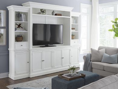 Built In Entertainment Center, Living Room Entertainment Center, Entertainment Wall, Living Room Entertainment, Tv Wall Unit, Wire Management, Tv Room, Wall Unit, Tv Wall