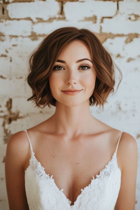 Short Hairdos For Wedding Bridesmaid, Bridesmaid Hair Styles Short, One Side Up Hairstyles Short Hair, Hairdo For Wedding Bridesmaid, Bridesmaid Bob Hairstyles, Short Party Hairstyles, Bridesmaid Hair Short Shoulder Length, Short Hairdos For Wedding, Short Hair Wedding Styles Bridal