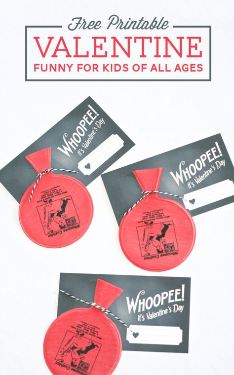 Whoopie Cushion Valentines - The Funniest Kids Valentine Ever - Free Download Silly Valentines, Pot Hooks, Safety Gates, Valentines Bricolage, Valentinstag Party, Class Valentines, Valentine Gifts For Kids, Printable Valentine, Safety Gate