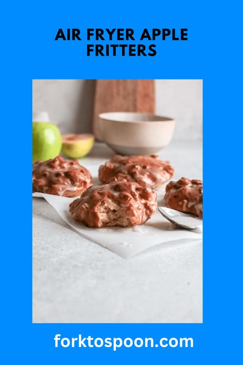 Air Fryer Apple Fritters Air Fry Apple Fritters, Air Fry Apple Fritters Recipe, Air Fryer Apple Fritters Gluten Free, Apple Fritter Air Fryer Recipe, Apple Fritters Air Fryer, Air Fryer Apple Fritters Recipe Easy, Fritters Air Fryer, Air Fryer Apple Fritters, Fritters Vegan