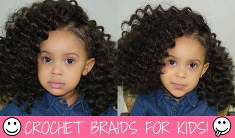 Twist Out Crochet Braids On A Little Girl - Black Hair Information Crochet Braids Hairstyles For Kids, Natural Hair Crochet, Crochet Braids For Kids, Havana Mambo Twist Crochet, Braids Step By Step, Hair Crochet, Girls With Black Hair, Girls Natural Hairstyles, Crochet Braids Hairstyles