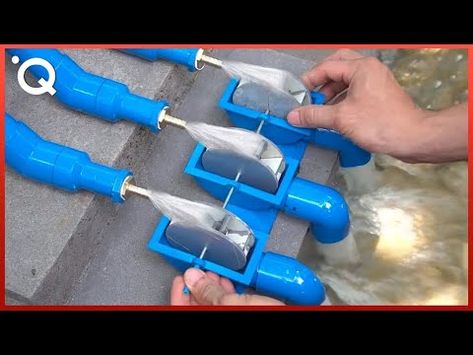 Dams have been around for millions of years, helping humanity control the resources around us. Now they are masterpieces of engineering, with the bigg..., #anotherlevel #DIY #gadgets #inventions #nextlevel #quantumtechhd #tools Check more at https://reliablecastings.biz/ingenious-diy-hydroelectric-turbine-systems-free-energy-by-mr-construction9846/ Water Turbine Generator, Tidal Power, Hydroelectric Energy, Diy Solar Power System, Diy Wind Turbine, Electronics Projects For Beginners, Water Turbine, Diy Solar Panel, Robotics Projects