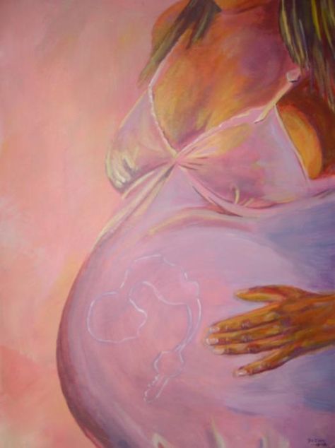 Pregnant Woman Painting, Pregnancy Painting, Motherhood Drawing, Pregnant Woman Art, Pregnancy Drawing, Romanticism Paintings, Motherhood Art, Breastfeeding Art, Baby Sketch