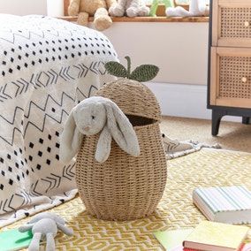 Storage Boxes & Baskets | Dunelm | Page 2 Rattan Toy Storage, Baby Room Storage, Kids Room Accessories, Seagrass Storage Baskets, Storage Baskets With Lids, Large Storage Baskets, Girls Rooms, Nursery Room Inspiration, Baby Room Design