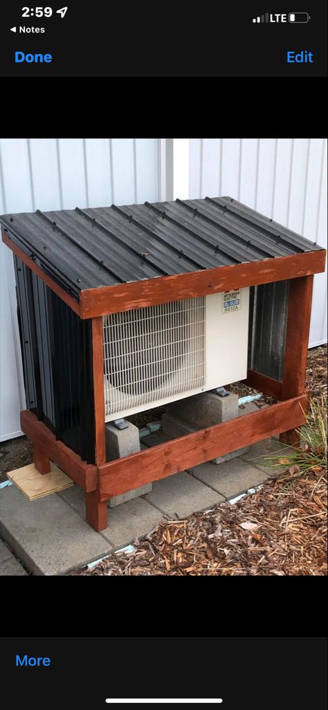 Hidden Ac Unit Outdoor, How To Hide Split Ac Unit, Heat Pump Cover Ideas Outdoor, Mini Split Cover, Hidden Ac, Hvac Cover, Outdoor Ac Unit, Heat Pump Cover, Ac Unit Cover