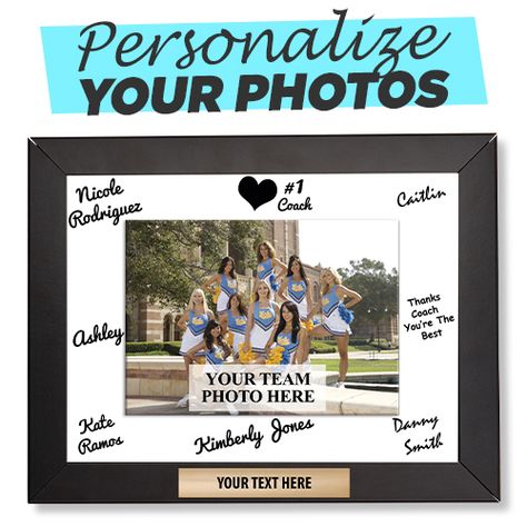 #CrownAwards Signature Frame Is The Perfect Thank You Gift For Any Coach! Customize With Your Team Photo! Make It Even More Personalized By Having Your Entire Team Sign The Frame! https://www.crownawards.com/StoreFront/PLSIGH75.ALL.Plaques.Horizontal_Signature_Frame_Plaque.prod Gifts For Coaches, Bridging Ceremony, Coaches Gifts, Crown Printable, Team Ideas, White Sign, Team Pictures, Team Photos, Coach Gifts