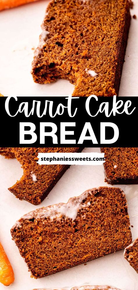 Carrot Bread Recipe, Carrot Cake Bread, Natural Desserts, Sweet Breakfast Recipes, Spring Time Desserts, Carrot Bread, Spring Recipes Dessert, Soft Bread, Family Brunch