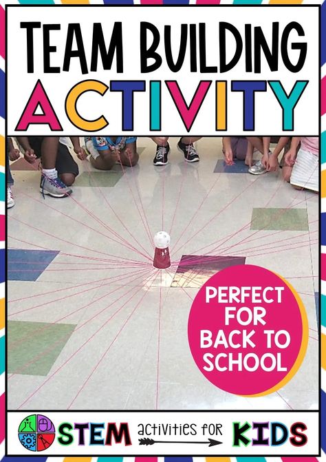 A perfect activity for encouraging temwork in the STEM lab or a regular classroom. All you need is string and a little imagination! Newton's Laws, Stem Activities For Kids, Steam Challenges, Stem Classes, Team Builders, Teaching Stem, Stem Lab, Team Building Games, Stem Classroom