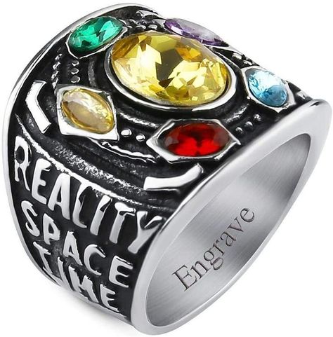 Power Gauntlet, Green Lantern Ring, Avengers Thanos, Infinity Stones, Power Ring, Dragon Jewelry, Avengers Endgame, Ring For Men, Green Lantern