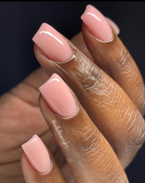 Structured Gel Nails, Nude Nails Black Women, Nude Nail Color, Acrylic Nails Almond Shape, Natural Nails Manicure, Brown Acrylic Nails, Milky Nails, Acrylic Toe Nails, Subtle Nails