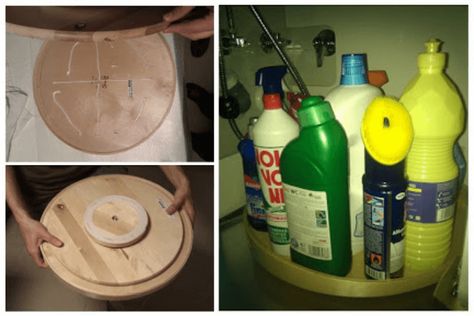 10 fab things you can do with a $13 kitchen turntable - IKEA Hackers Painted Lazy Susan Ideas, Kitchen Counter Diy, Kitchen Turntable, Painted Lazy Susan, I Heart Organizing, Lazy Susan Turntable, Blue Clocks, Inside Cabinets, Ikea Hackers