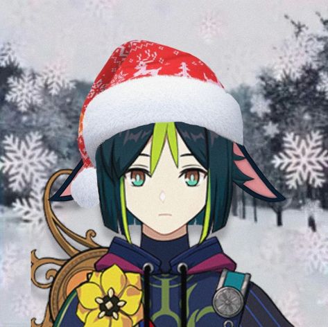 Genshin impact Christmas pfp⛄🎄❄️ Pfp Genshin, Christmas Pfp, Anime Character, Genshin Impact, Christmas, Anime