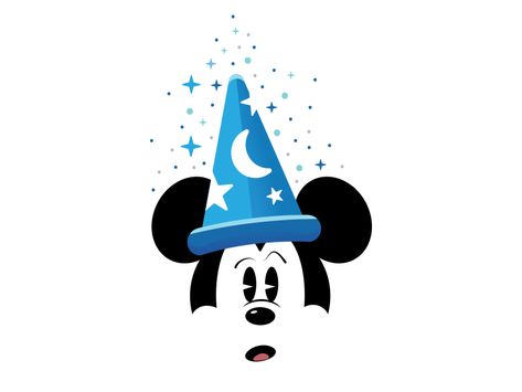 Sorcerer Mickey  by Jason Ratner Sorcerer Mickey Tattoo, Mickey Mouse Sorcerer, Mickey Sorcerer, Sorcerers Apprentice, Sorcerer Mickey, Disney Silhouette, Mickey Mouse Donald Duck, Mickey Mouse Pictures, Disney Print