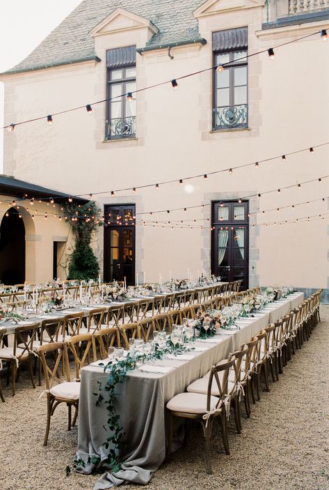 Rustic-chic outdoor wedding reception at Oheka Castle in Huntington, New York. Brought to life by Florist- Intertwine, Dress Designer- Chana Marelus and Photographer- Donny Zavala Photography. Wedding Floor Plan, Sawyer Family, Oheka Castle Wedding, Chana Marelus, Huntington New York, Oheka Castle, Arkansas Wedding, Charlotte Wedding, Outdoor Wedding Reception