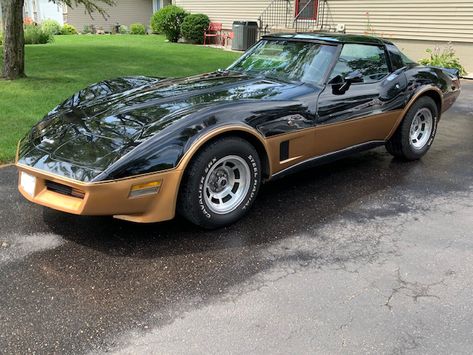 Gold Corvette, 1980 Corvette, Chevy Corvette For Sale, Used Corvettes For Sale, Used Corvette, Black Corvette, Corvette C2, C3 Corvette, Vintage Corvette