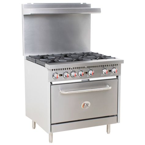 Gas stove with oven