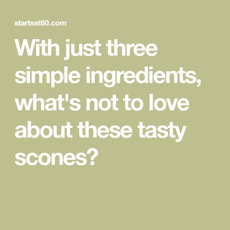 With just three simple ingredients, what's not to love about these tasty scones? Scones Recipe Easy 3 Ingredients, 3 Ingredient Scones, Making Scones, Perfect Scones Recipe, Baking Scones, How To Make Scones, Scones Recipe Easy, Scones Easy, Baking Videos