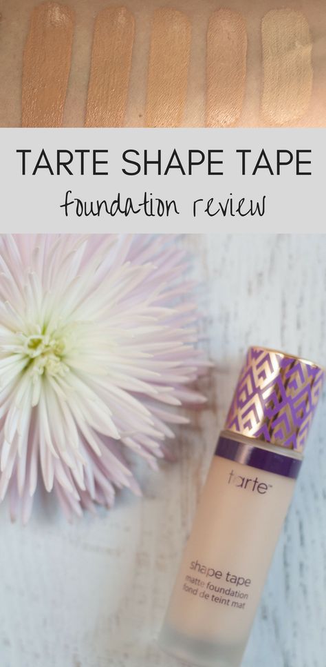 A full review of Tarte's highly anticipated Shape Tape Foundation in the Matte formula.  The review focuses on Shape Tape's performance on combo-oily skin, in shades fair-light neutral and light neutral, and compares to Estee Lauder's Double Wear. Tarte Shape Tape Foundation, Best High End Makeup, Tarte Foundation, Tarte Shape Tape, Full Coverage Foundation, Estee Lauder Double Wear, Shape Tape, Double Wear, High End Makeup