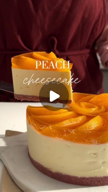 BOUTOUNNOU 🌱♥️ on Instagram: "YAY or NAY?♥️ Peachy Keen Cheesecake, A Sweet Symphony of Flavors 🤩 Follow me for more Amazing Easy Tips and deliciousness 😋👌so beautiful ♥️ by @vykhuefoodstylist 💓Indulge in the sweet and tangy fusion of peaches and cheesecake, perfectly balanced in this delightful dessert. The peach tea adds a subtle hint of flavor, while the creamy cheesecake and crunchy cookies create a delightful textural experience. Perfect for warm weather, this peachy keen cheesecake is a must-try!🍰😋 What do you think? 🤔

⭐️ Follow me 👉 @pastry_creation_1  for healthy simple vegan, gluten free, dairy free, recipes that will help you lose weight, and feel great👆
⠀
⭐️ Tag a friend who would love this recipe!
⠀
⭐  I wish you a lovely weekend my friends 😍😍

INGREDIENTS 👇

Mold Peach Cheesecake, Peach Jelly, Crunchy Cookies, Special Desserts, Peach Tea, Yay Or Nay, Peachy Keen, Gluten Free Dairy Free Recipes, Creamy Cheesecake