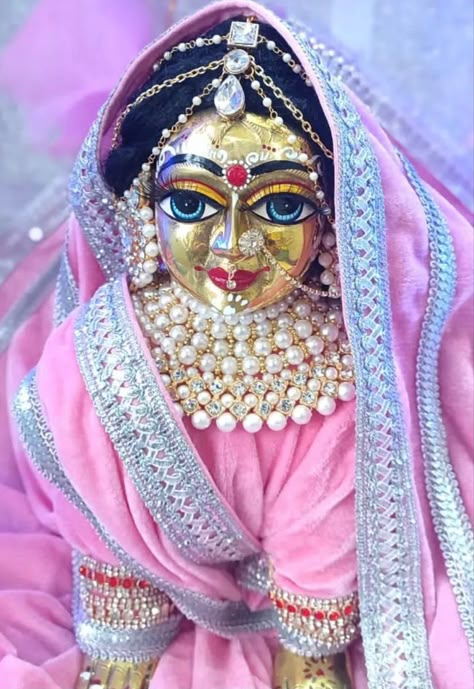 Laddu Gopal And Radha Rani, Radha Ashtami Decoration, Radha Rani Shringar, Laddu Gopal Makeup Ideas, Radha Shringar, Ladoo Gopal Makeup, Laddu Gopal Pics For Wallpaper, Bal Radha Rani, Laddu Gopal Makeup