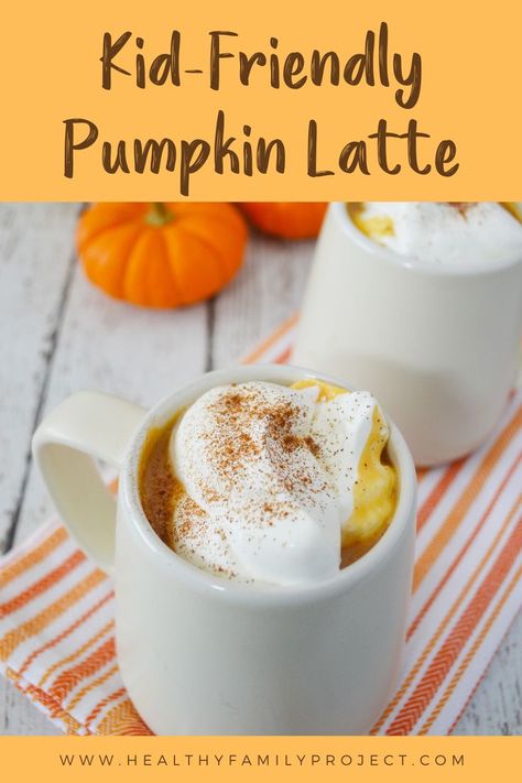 This no coffee pumpkin latte is the perfect way to treat your kids (or you!) to the ultimate fall beverage this pumpkin season. Prepare on the stovetop in minutes using only 5 ingredients. Add a shot of espresso for a caffeine kick! Pumpkin Spice Latte No Coffee, Fall Drinks No Caffeine, Pumpkin Drinks No Coffee, Healthy Fall Drinks, Chia Tea, Fall Sleepover, Utah Fall, Pumpkin Spice Drinks, Cozy Fall Recipes