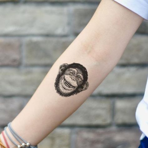 Monkey Tattoo, Monkey Tattoos, Custom Temporary Tattoos, Original Tattoos, Tattoo Fails, Gothic Tattoo, Pet Monkey, Bad Tattoos, Instagram Tattoo