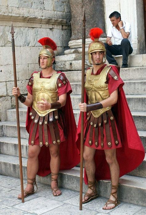 Roman Soldiers And Emperors Ma is listed (or ranked) 12 on the list 16 Disgusting Details of Every Day Life in Ancient Rome Roman Soldier Costume, Roman Costumes, Biblical Clothing, Gladiator Costumes, Biblical Costumes, Imperiul Roman, Roman Clothes, Roman Armor, Soldier Costume