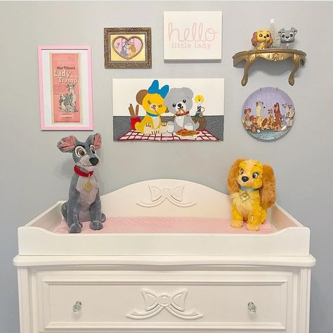 Lady And The Tramp Nursery, Disney Animal Nursery, Disney At Home, Disney Baby Nurseries, Toddler Themes, Disney Bedrooms, Kids Rooms Inspo, Baby Room Themes, Baby Animal Nursery