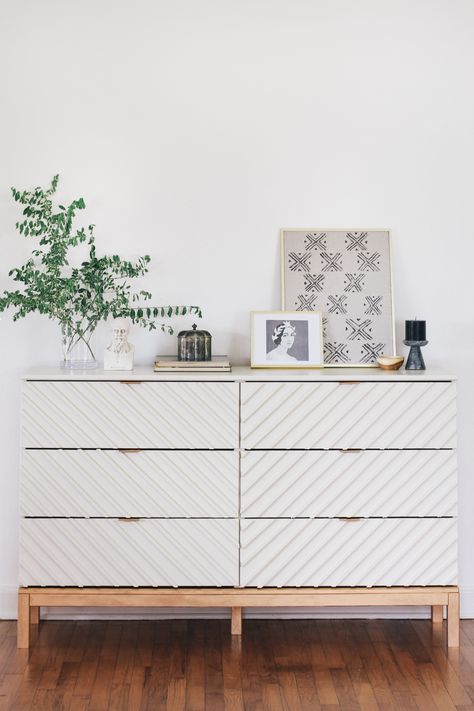 19 Easy Ways to Make Your IKEA Hacks Look Super Professional | Hunker Malm Furniture, Ikea Tarva Dresser Hack, Tarva Dresser Hack, Ikea Storage Furniture, Tarva Hack, Tarva Dresser, Ikea Dresser Hack, Ikea Tarva Dresser, Ikea Tarva